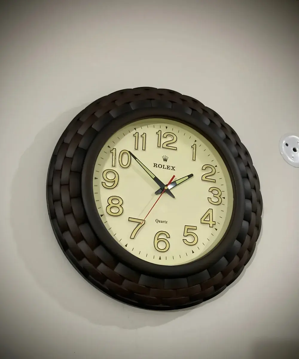 Side View of Rolex Inspired Wall Clock – Decorative Design