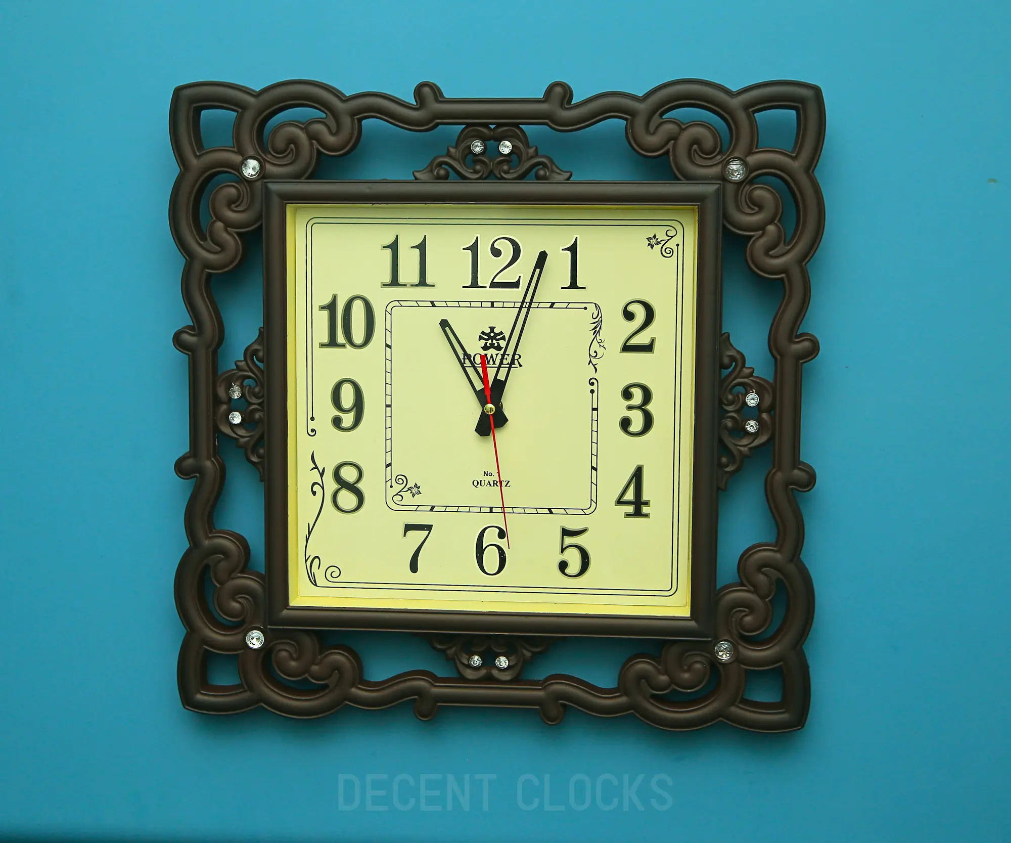 Royal Beige Square Wall Clock 🕰️