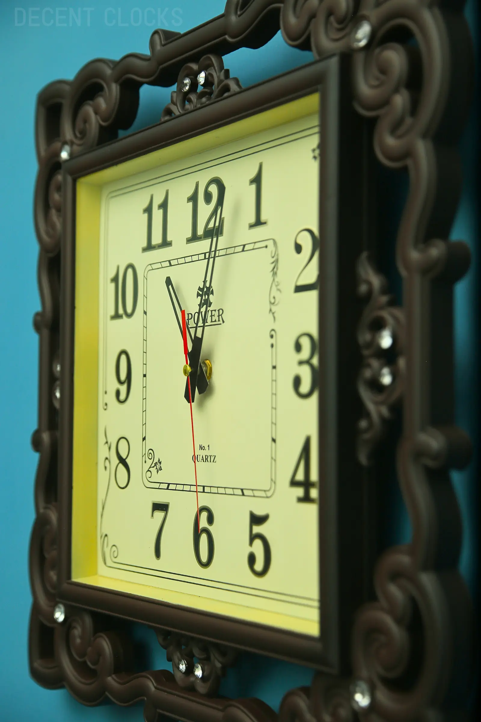 Royal Beige Square Wall Clock 🕰️ - Image 2