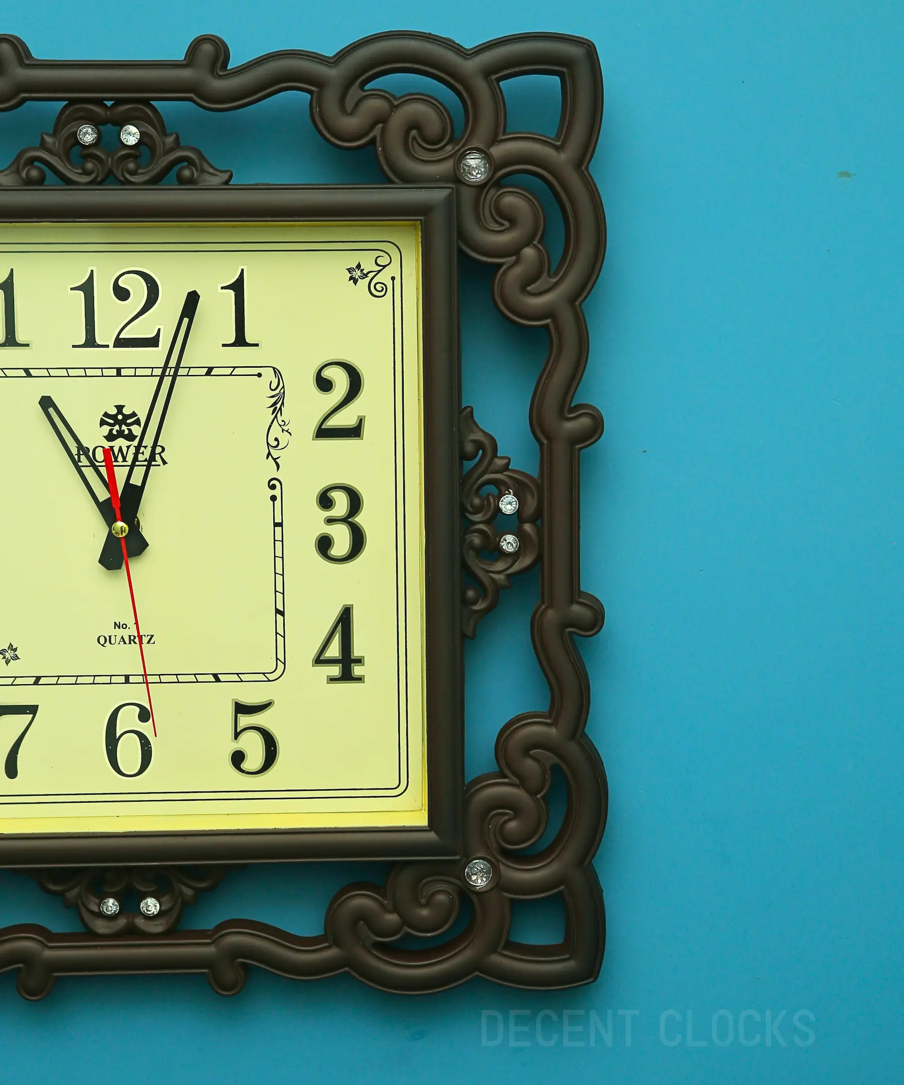 Royal Beige Square Wall Clock 🕰️ - Image 4