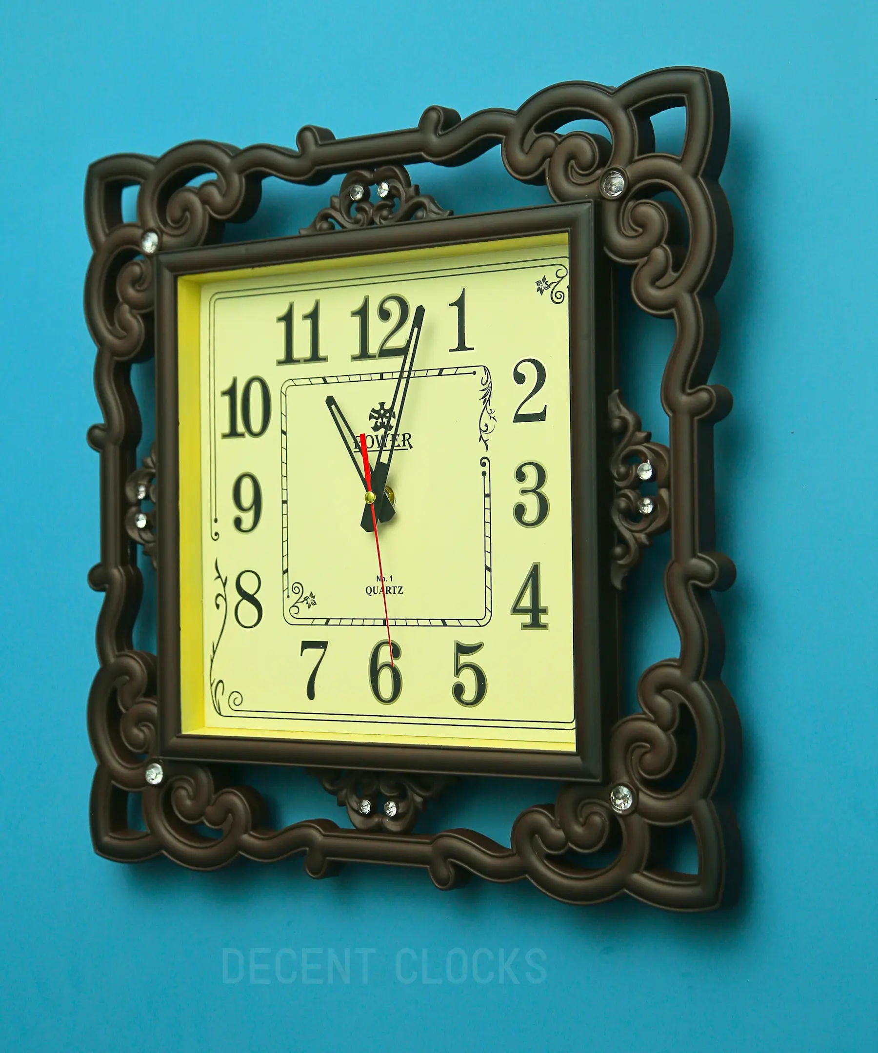 Royal Beige Square Wall Clock 🕰️ - Image 5
